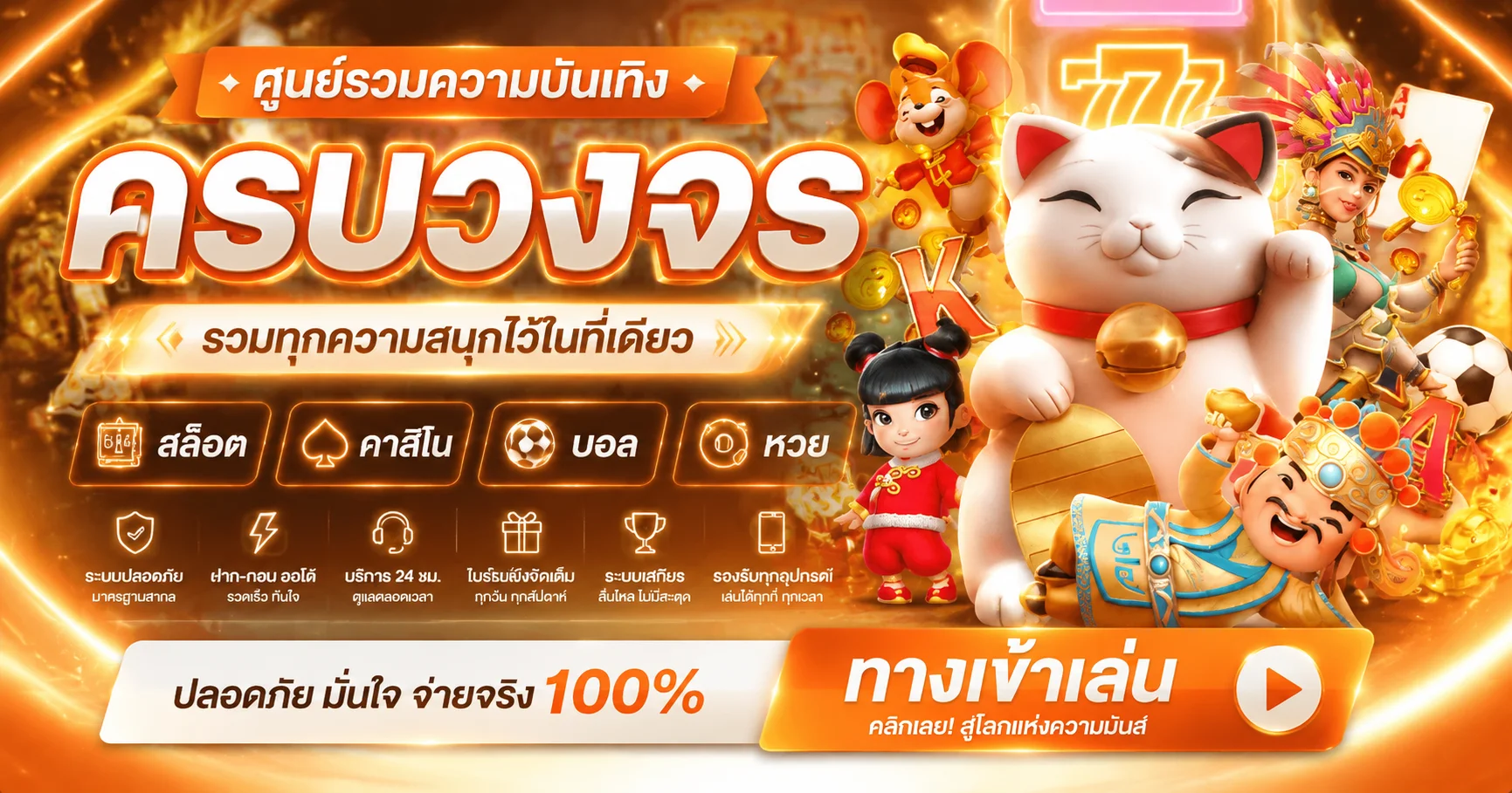 แบนเนอร์หน้าแรก G2GNEKO เว็บตรงคาสิโนออนไลน์ สล็อต บาคาร่า แทงบอล