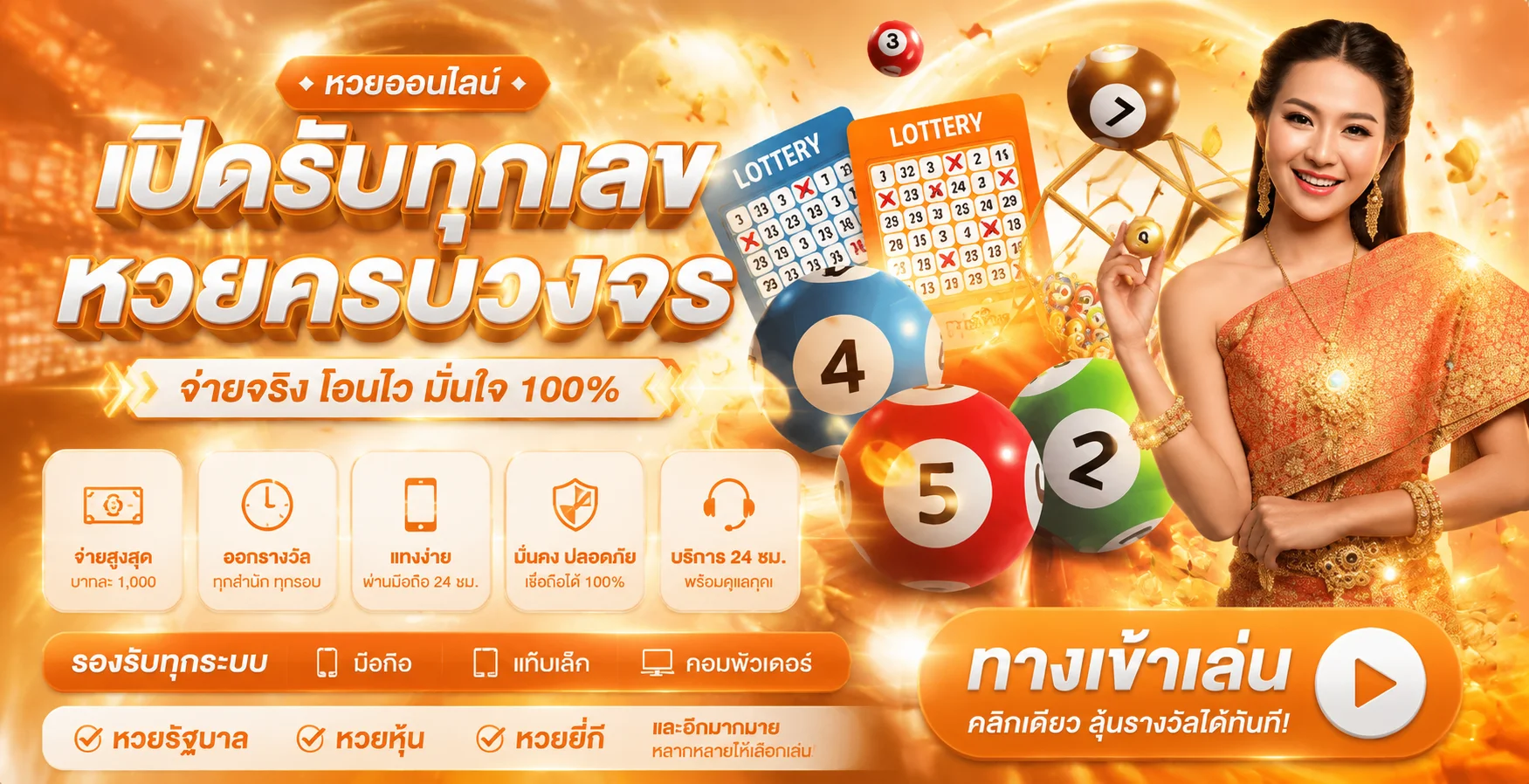 แบนเนอร์หวยออนไลน์ G2GNEKO จ่ายเต็ม อัตราจ่ายสูง